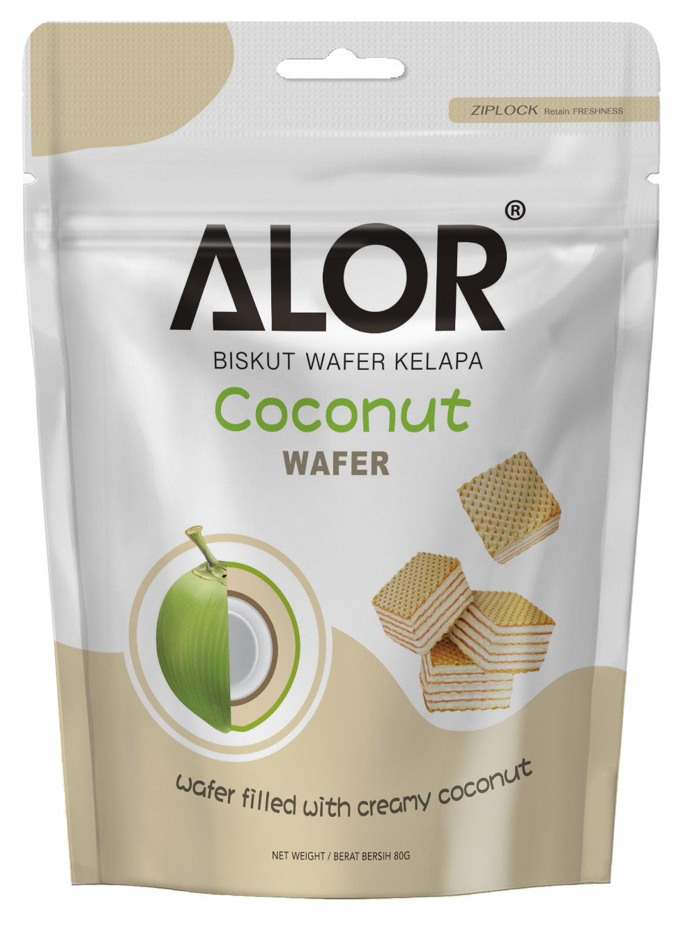 Freeze Dried Coconut Wafer Happy Fruits (Happy Group Pte Ltd)